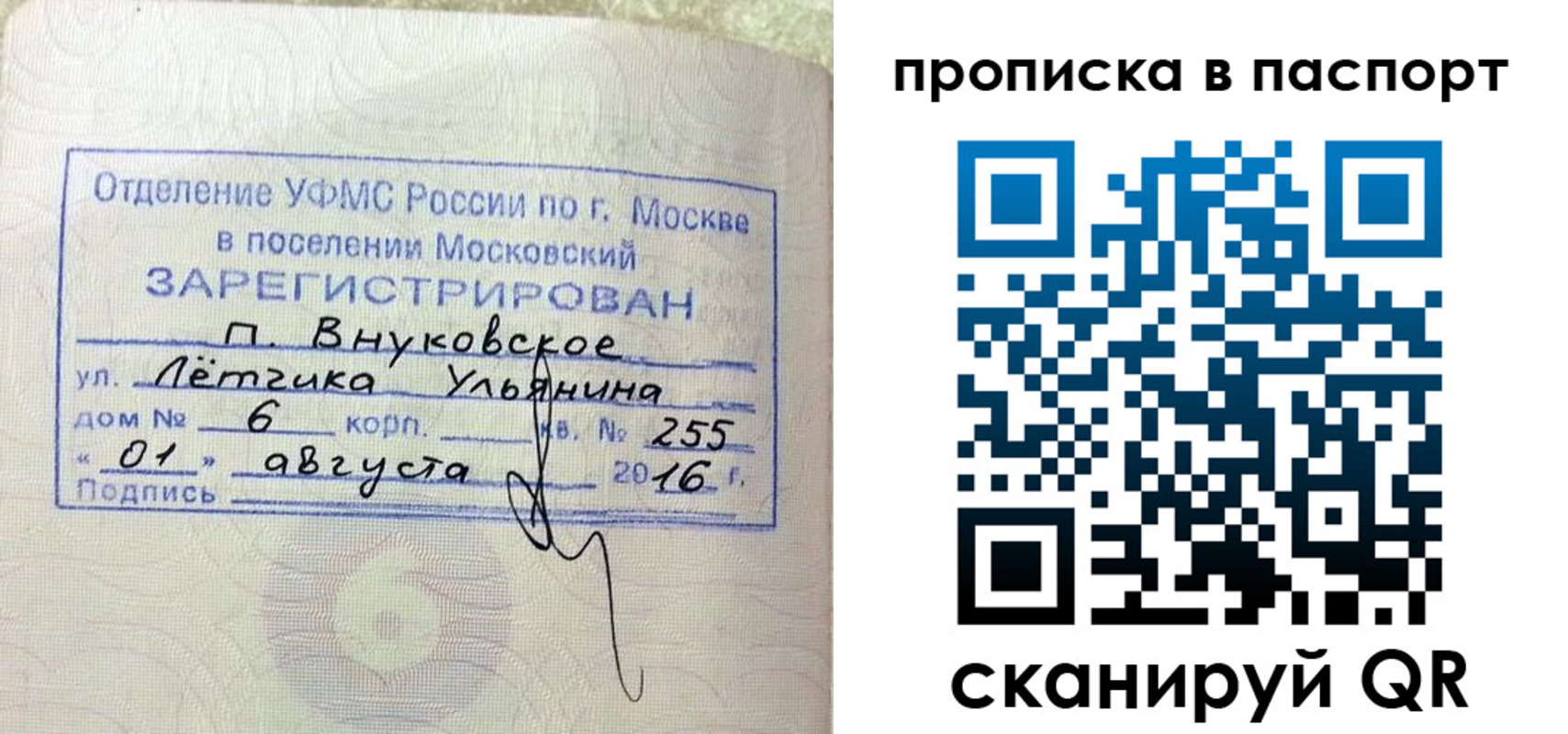 временная прописка в Старой Купавне